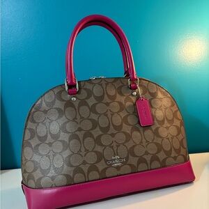 ***SOLD***Coach Sierra Satchel in Canvas and Leather